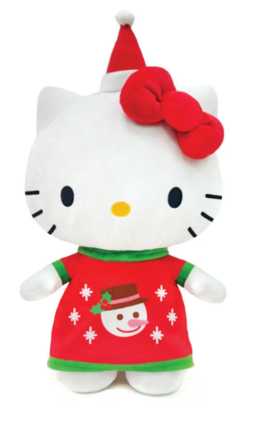 10" Sanrio Hello Kitty in Snowman or Pine Tree Outfit Christmas Stuffed Plush