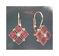 14k Gwynneth Garnet Earrings