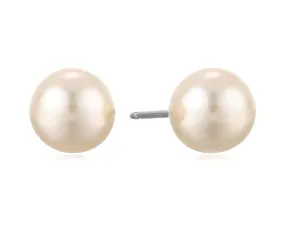 1928 Jewelry 8mm Faux Pearl Stud Earrings