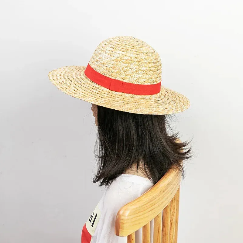 2024 Luffy Straw Hat Cosplay Sun Hat - Anime Cartoon Accessories