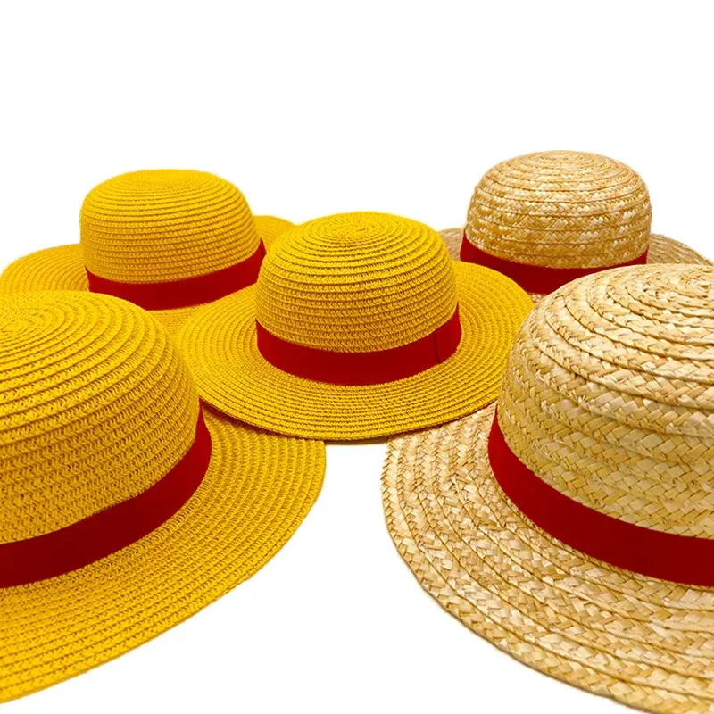 2024 Luffy Straw Hat Cosplay Sun Hat - Anime Cartoon Accessories