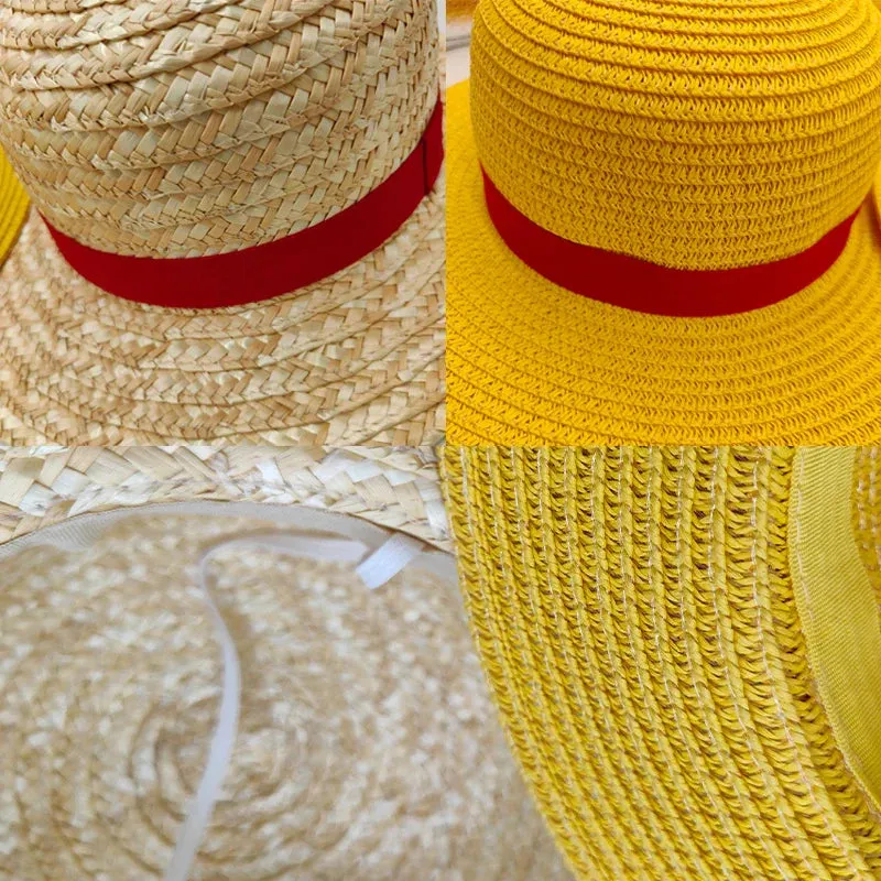 2024 Luffy Straw Hat Cosplay Sun Hat - Anime Cartoon Accessories