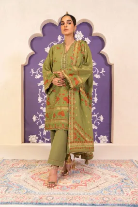 3 Pc Jacquard Suit With Jacquard Dupatta