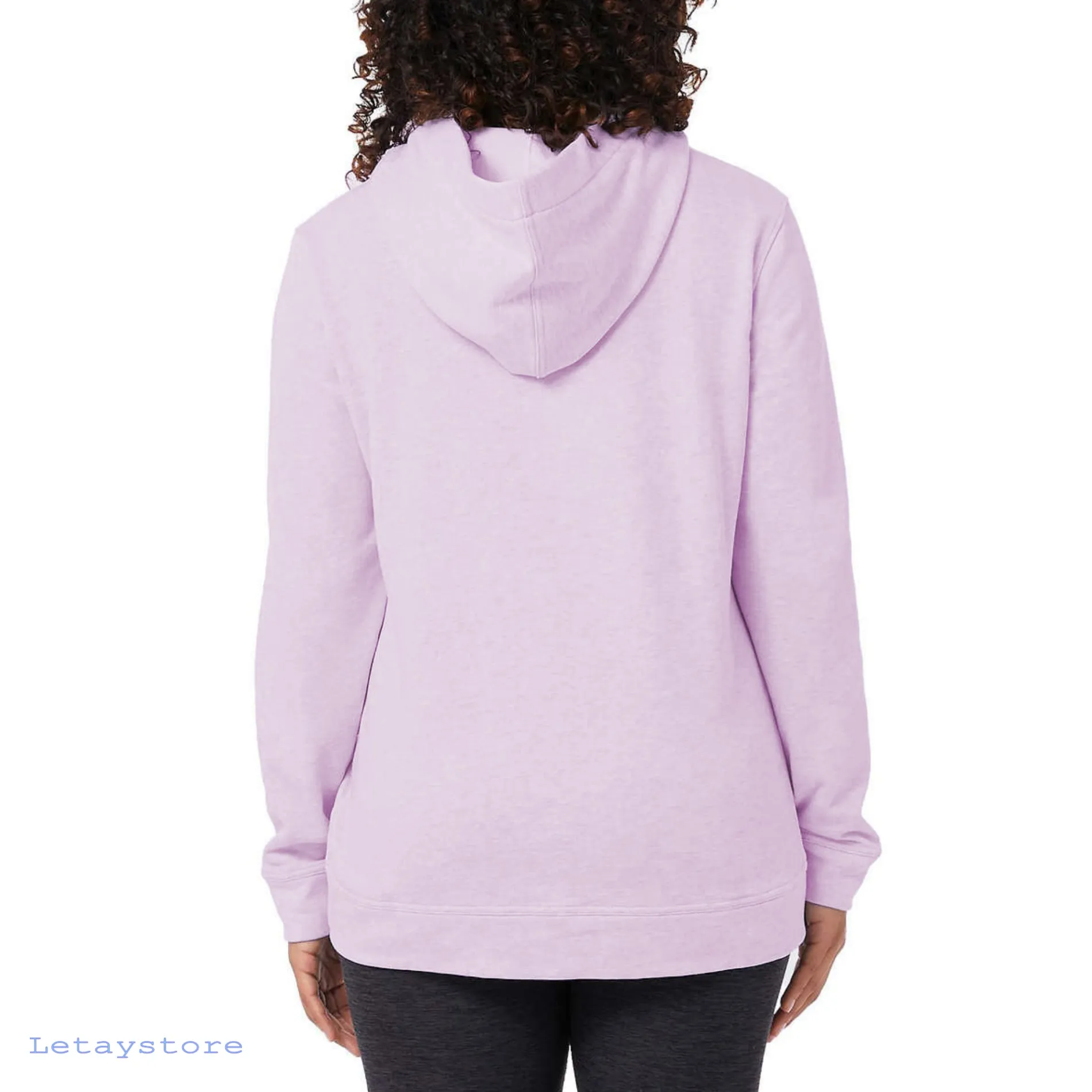 32 Degrees Women's Kangaroo Pocket Lightweight Cotton Blend Pullover Hoodie