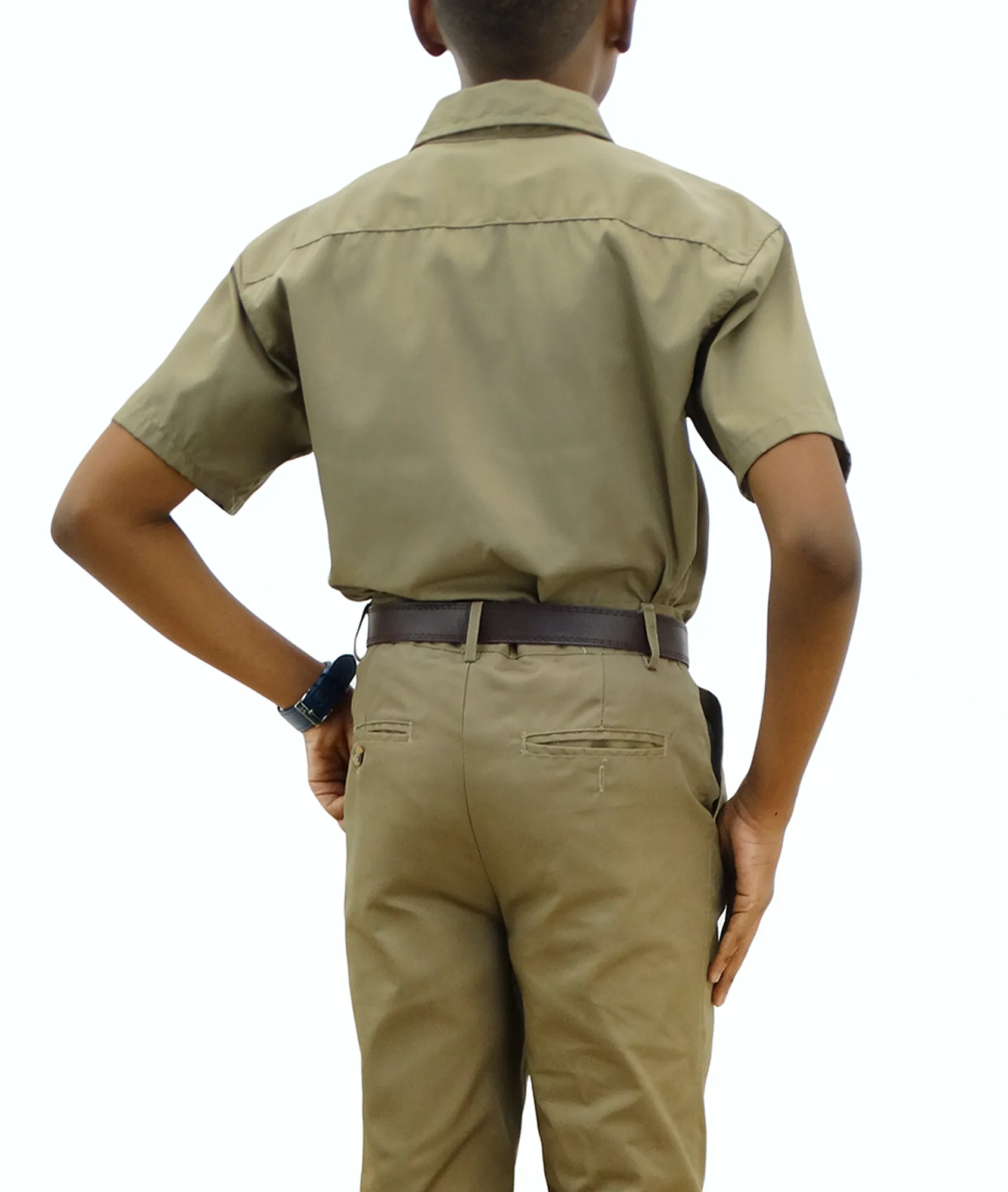 370-KS, Genuine Diamond Stitch Uniform Khaki Shirt