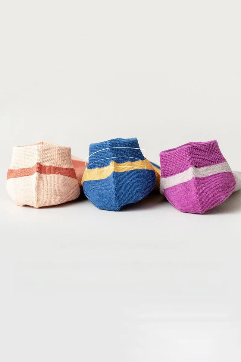 5PAIRS WOMEN SOCKS TWO TONE ANKLE SOCKS, 5PCS PER 1PACK