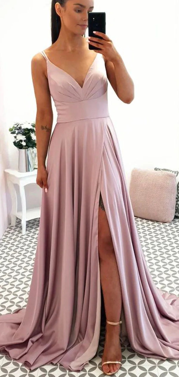 A-line Formal Plus Size Stylish Elegant Modest Evening Long Prom Dresses PD342