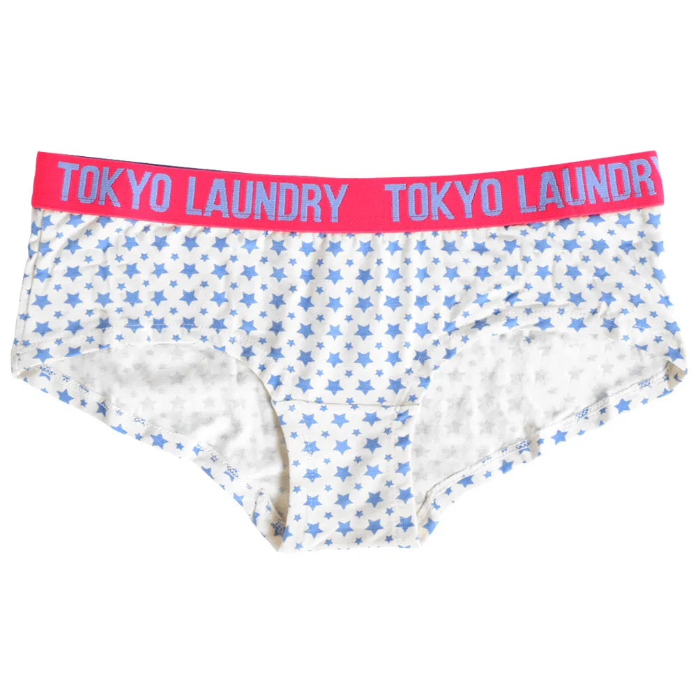 Adeline (3 Pack) Assorted Print Short Briefs In Blue / Pink / Ivory - Tokyo Laundry