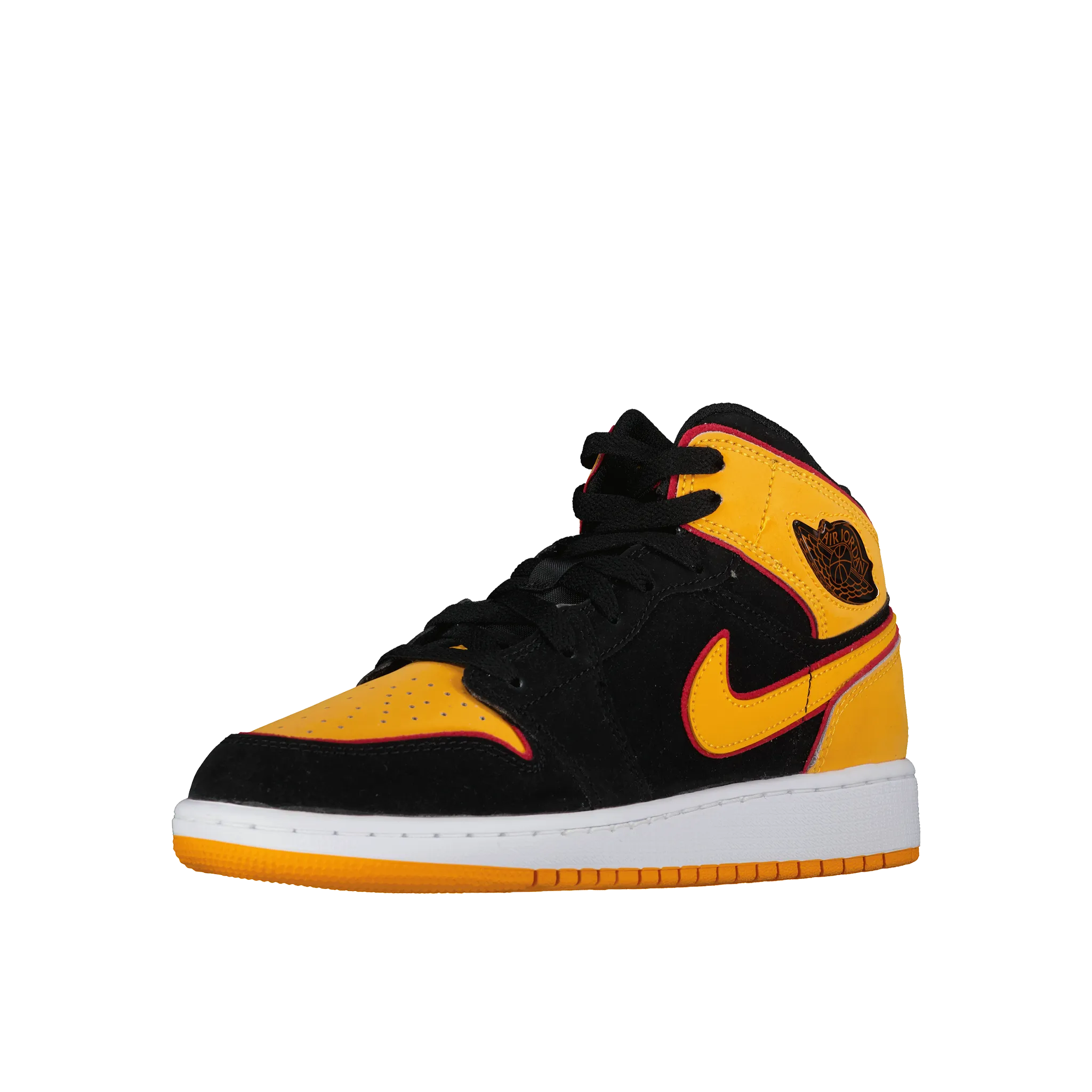 Air Jordan 1 Mid 'Black/Orange' (GS)