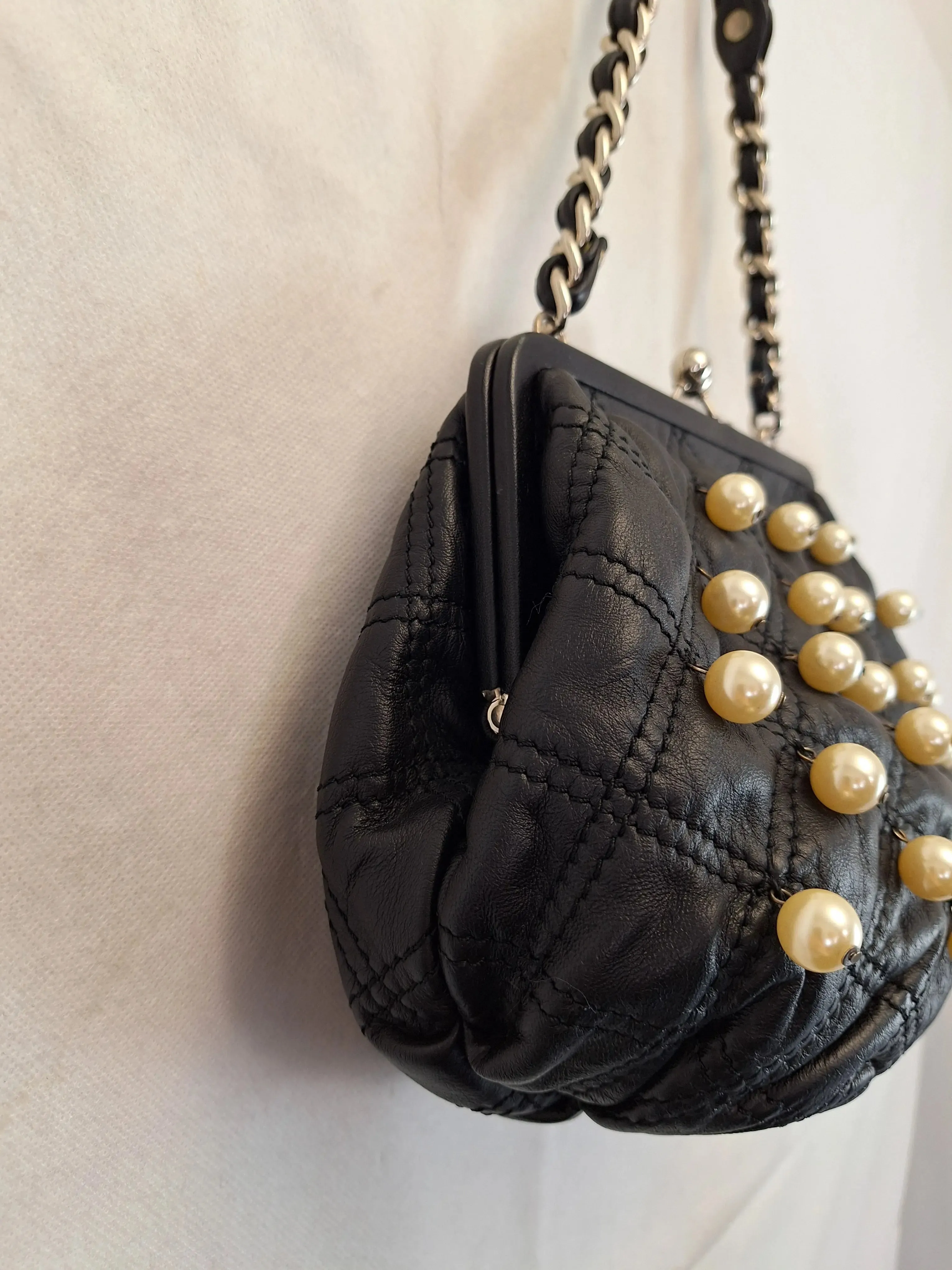 Alannah Hill Elegant Pearl Pouch Bag