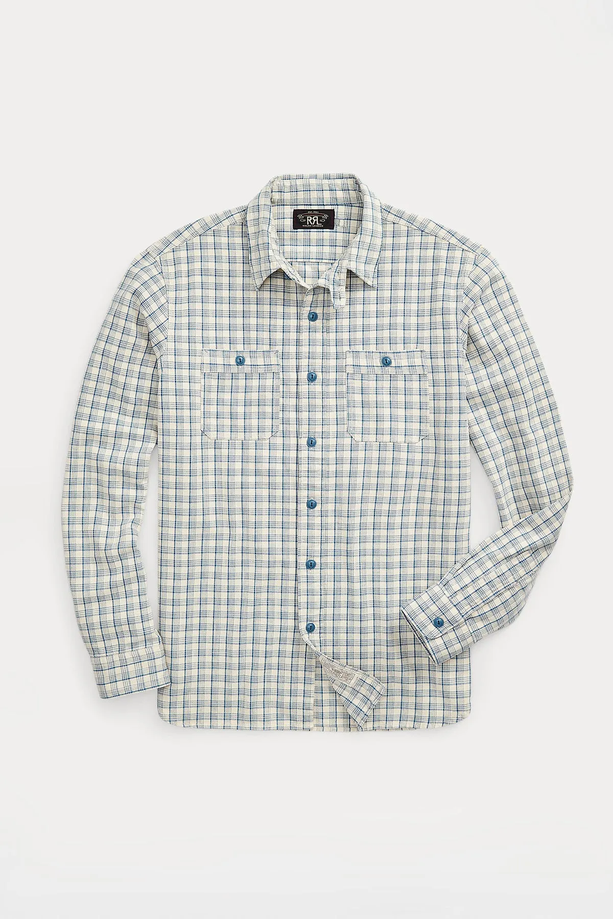 Alaska Western Shirt - Cream/Blue