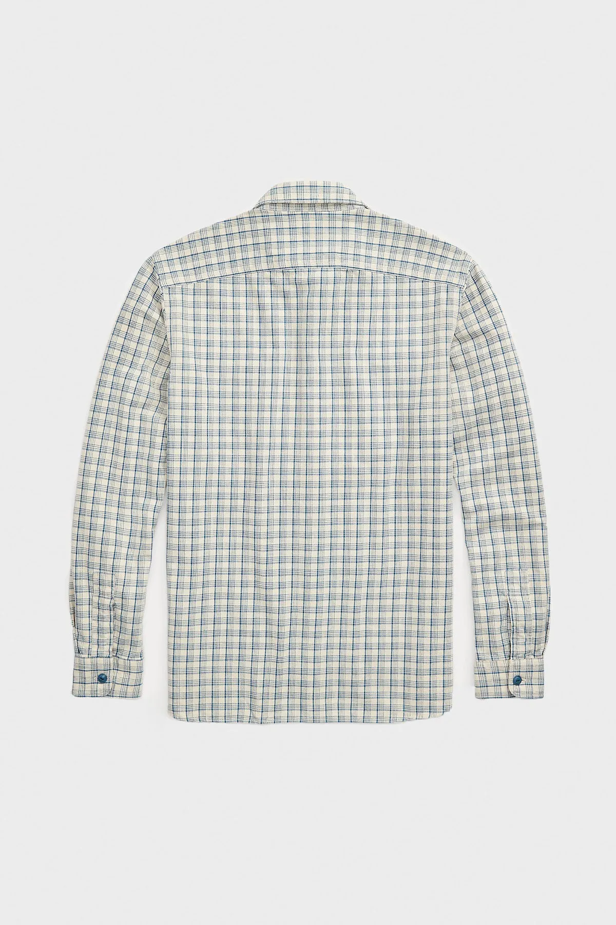 Alaska Western Shirt - Cream/Blue