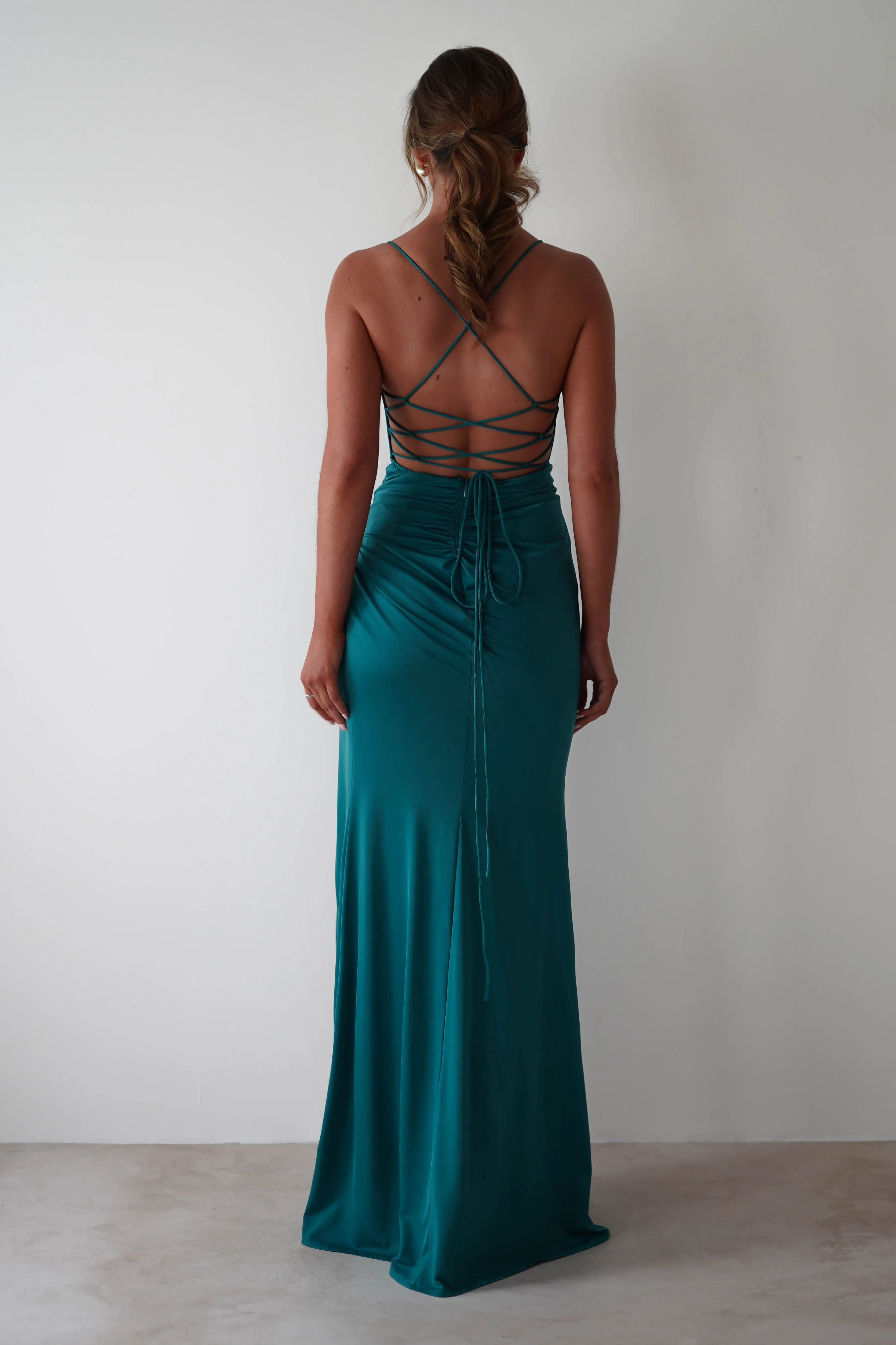 Aldina Soft Bodycon Dress | Teal