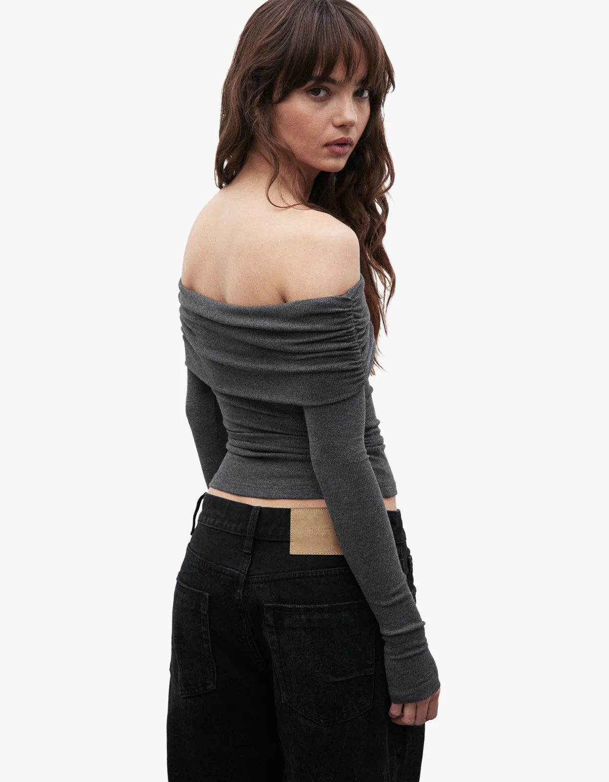 Alessandra Top - Heather Grey