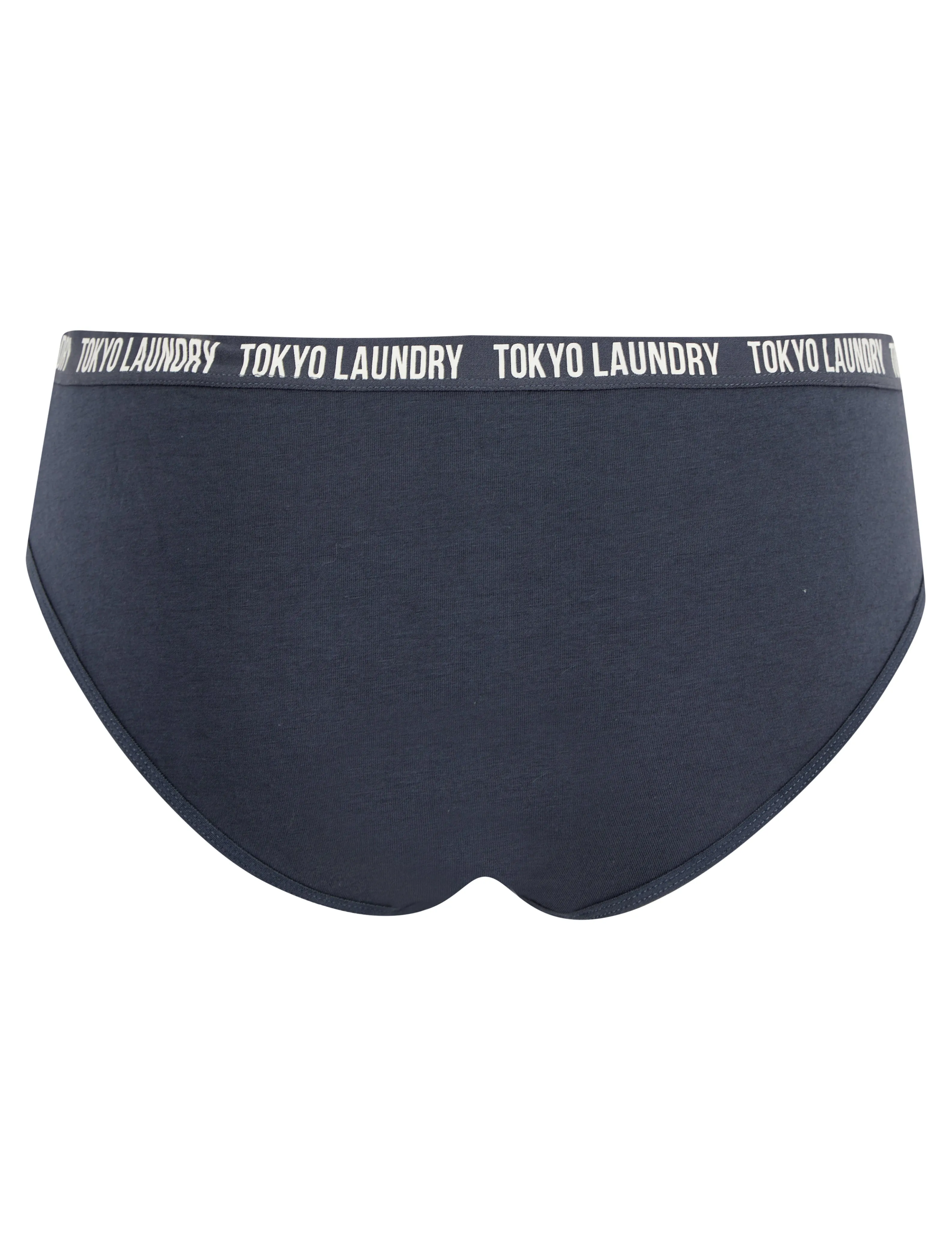 Alice (5 Pack) Cotton Assorted Briefs in Jet Stream / Light Grey Marl / Terracotta / Ombre Blue - Tokyo Laundry