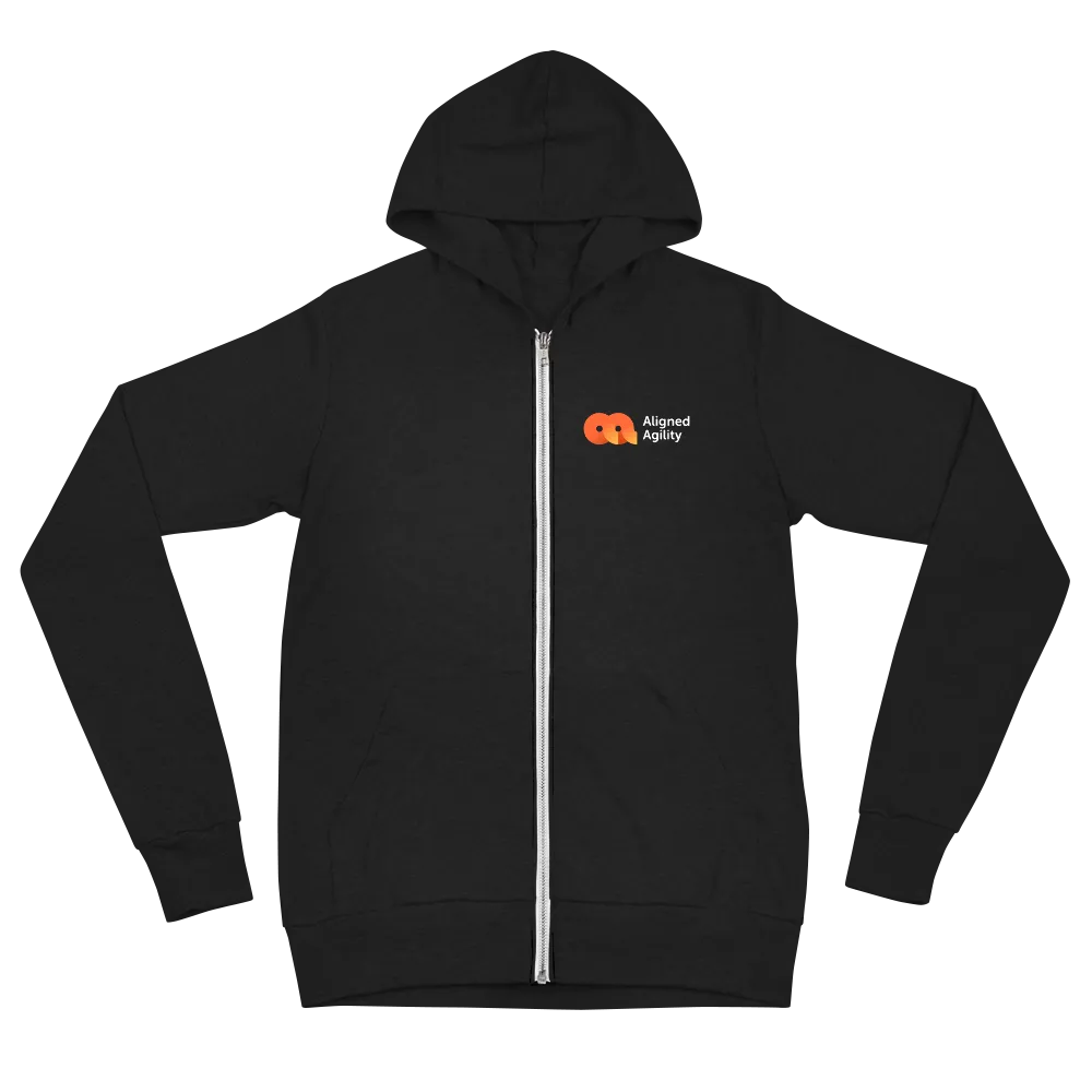 Aligned Agility - Unisex zip hoodie