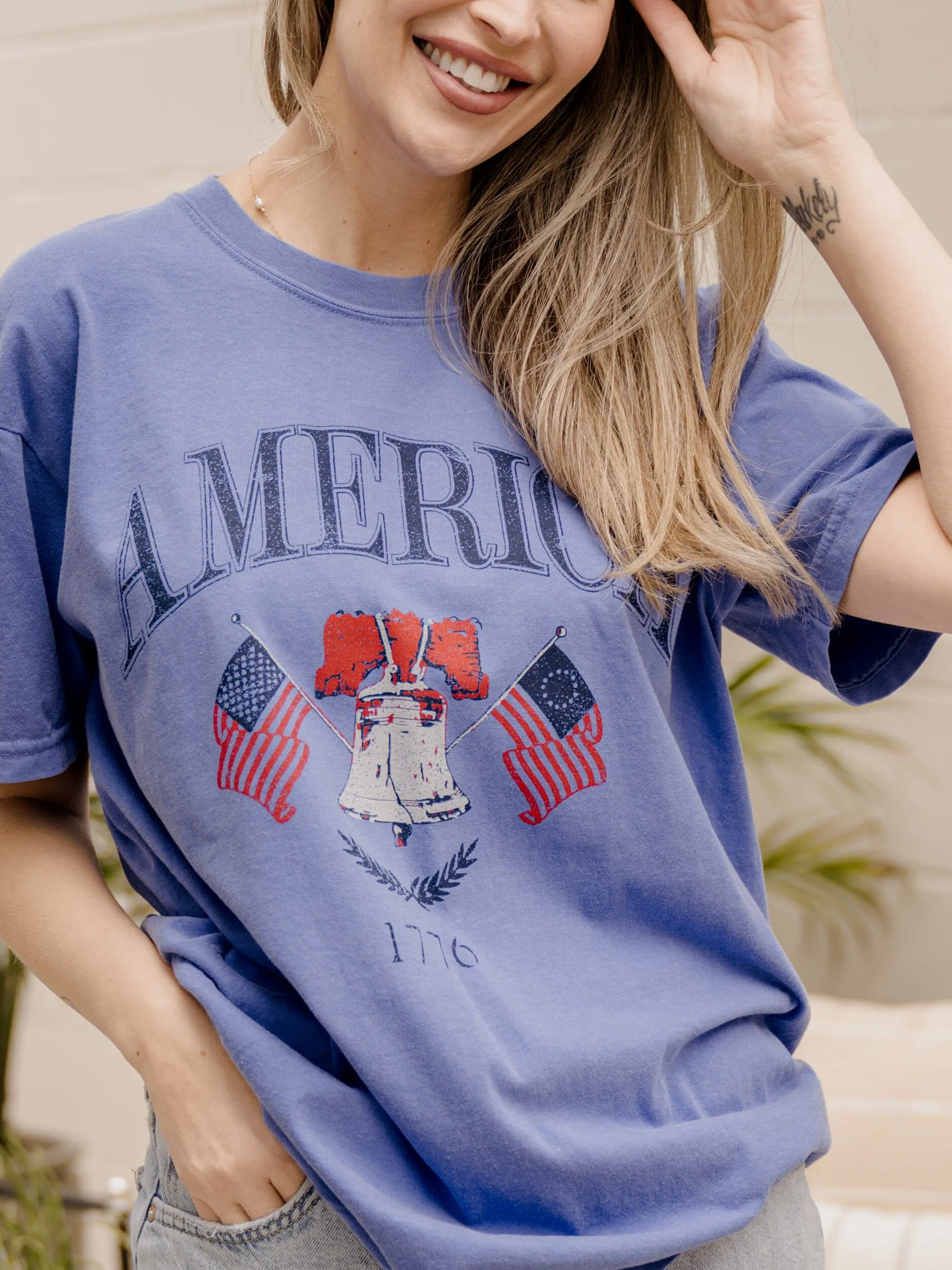 American Bell Flo Blue Tee