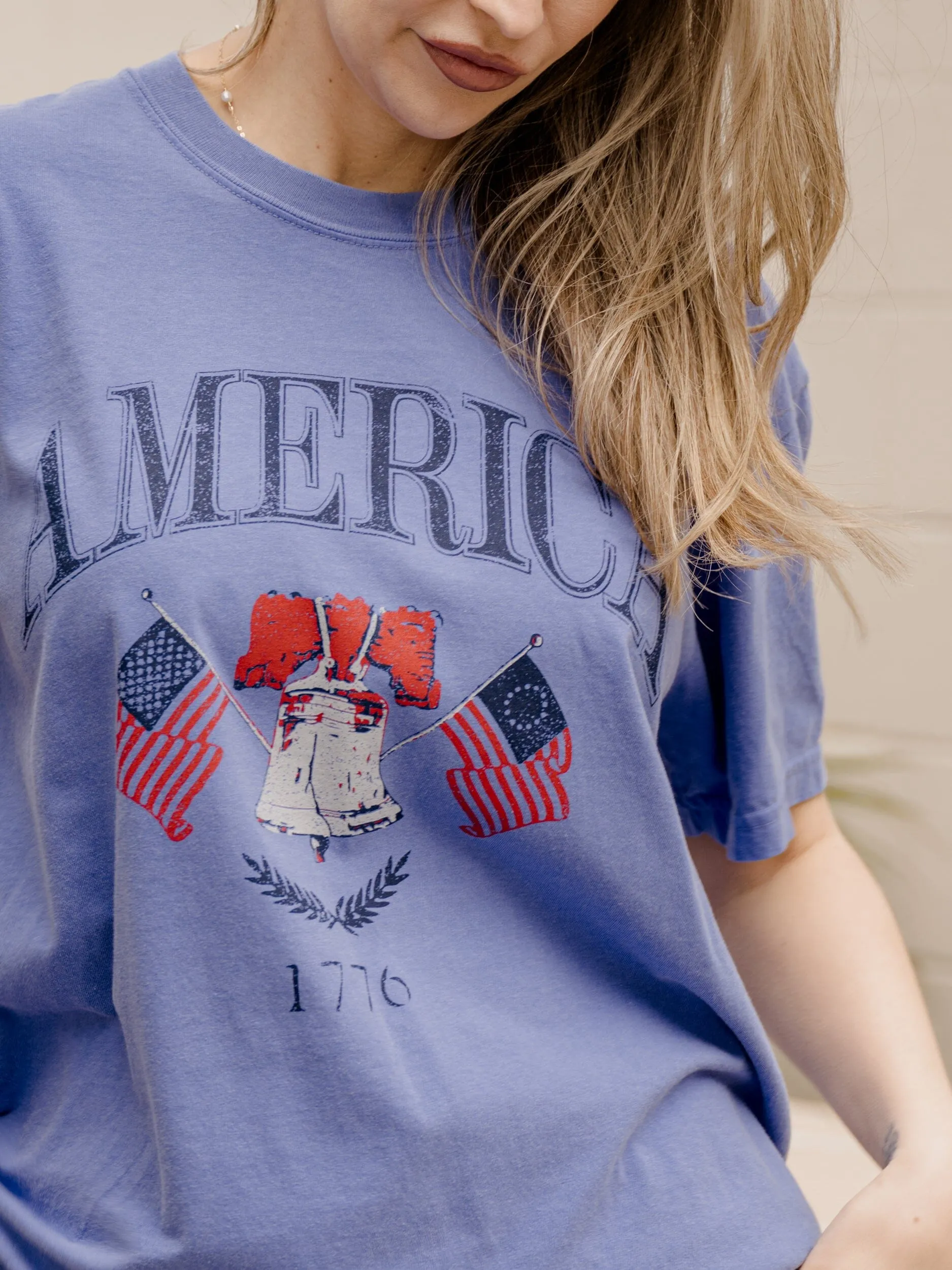 American Bell Flo Blue Tee