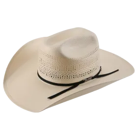 American Hat Co. Triple Fancy Vented Ivory Straw Cowboy Hat 7400-2CBLK