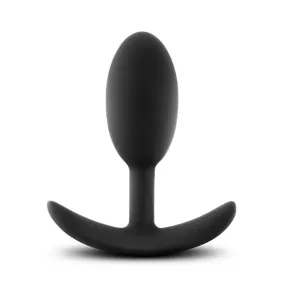 Anal Adventures Vibra Slim Platinum Silicone Butt Plug - Medium