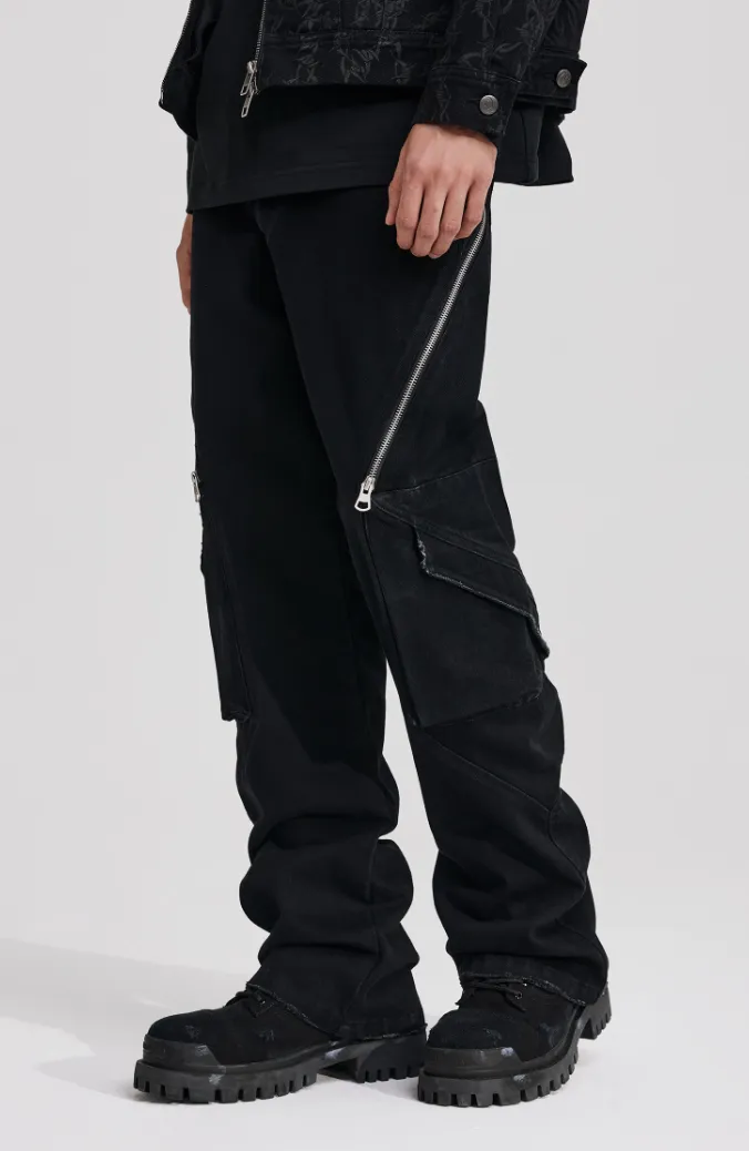 ANTIDOTE Zipper Micro Denim Pants