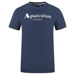 Aquascutum Elegant Cotton Tee with Iconic Flag Detail