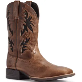 Ariat Men's Sport Cool VentTEK Dark Tan Western Boots 10031446