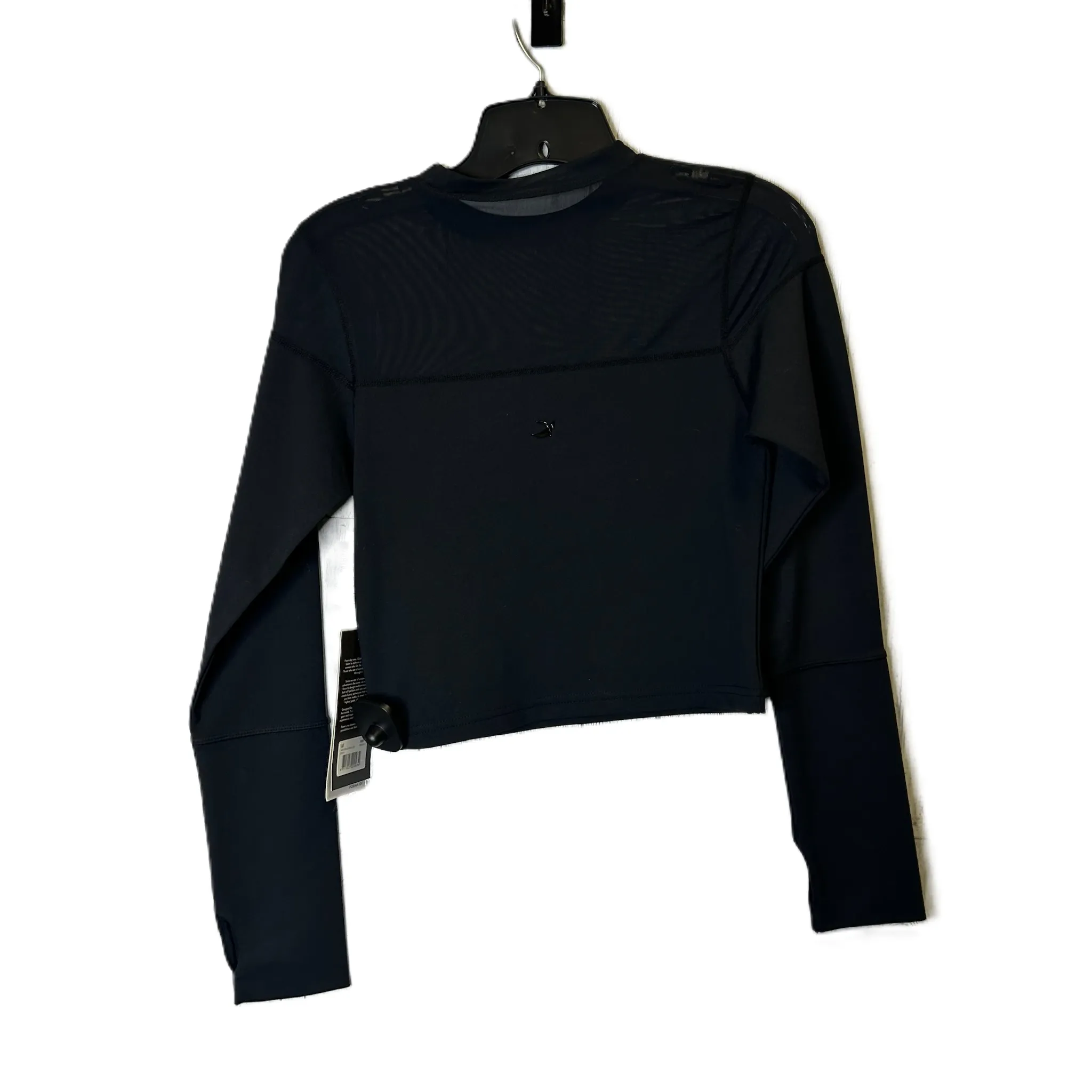 Athletic Top Long Sleeve Crewneck By Clothes Mentor In Black, Size: M