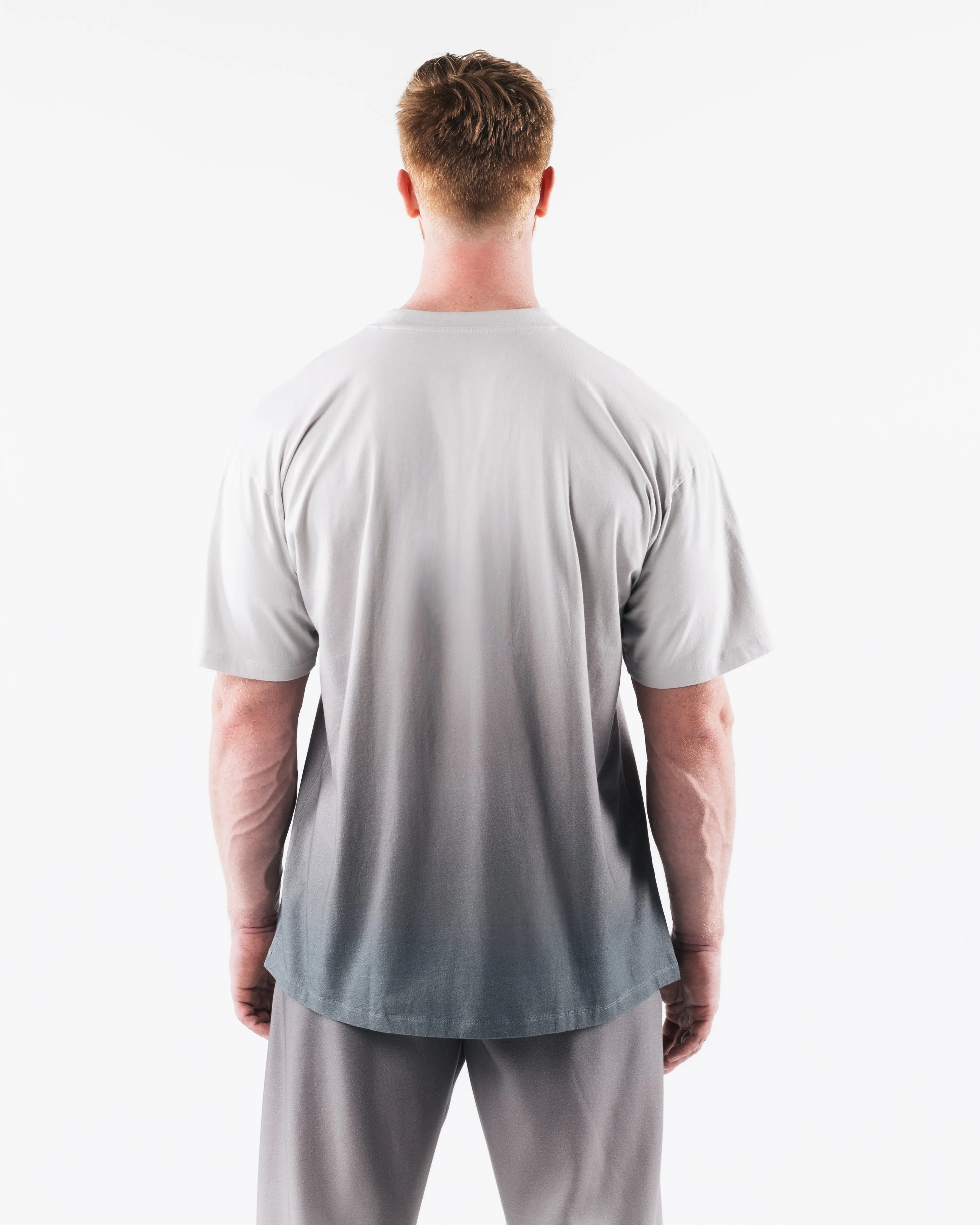 Athletics Distressed Tee - White Ash Ombre