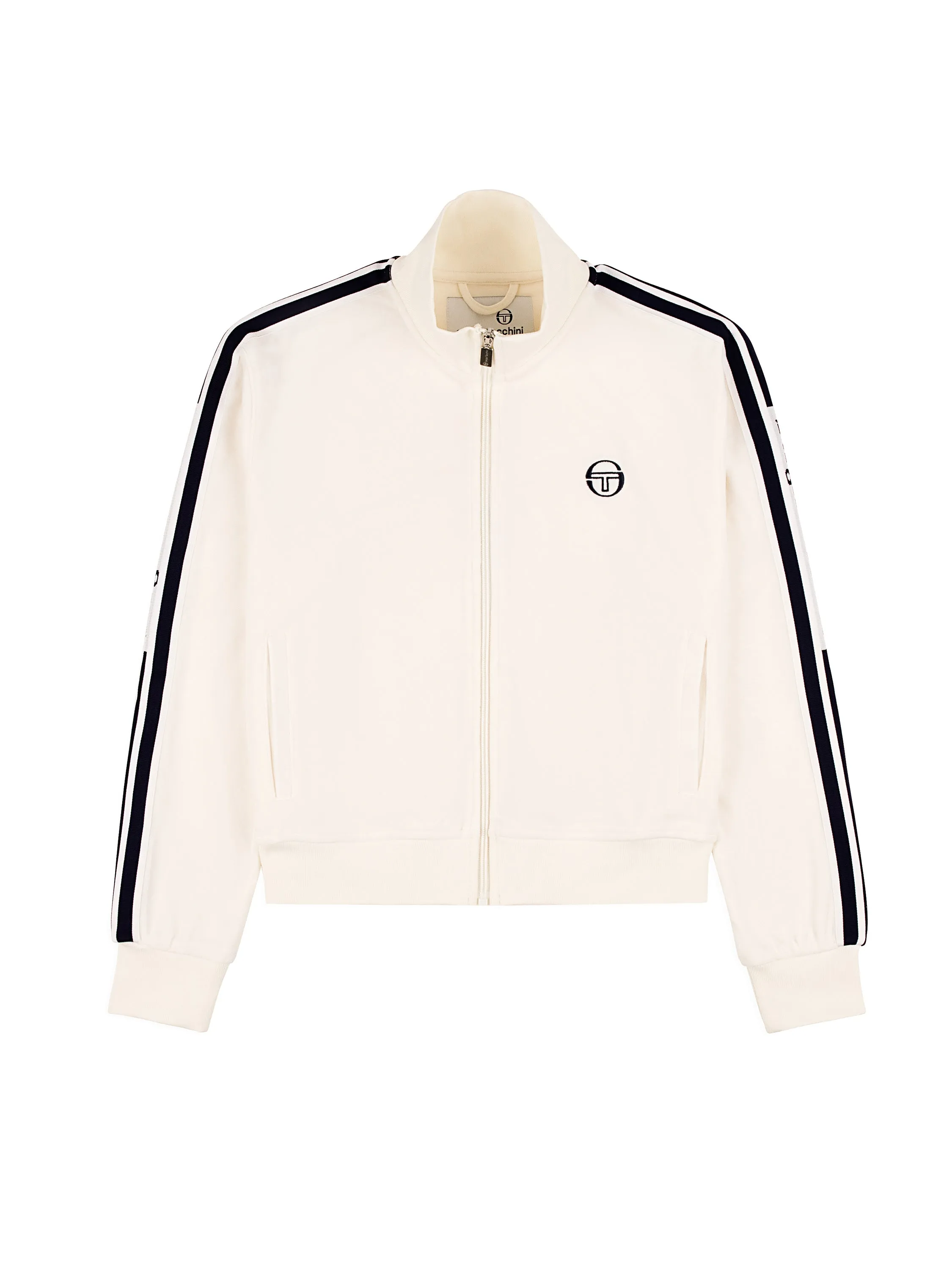 Atri Velour Track Jacket- Gardenia