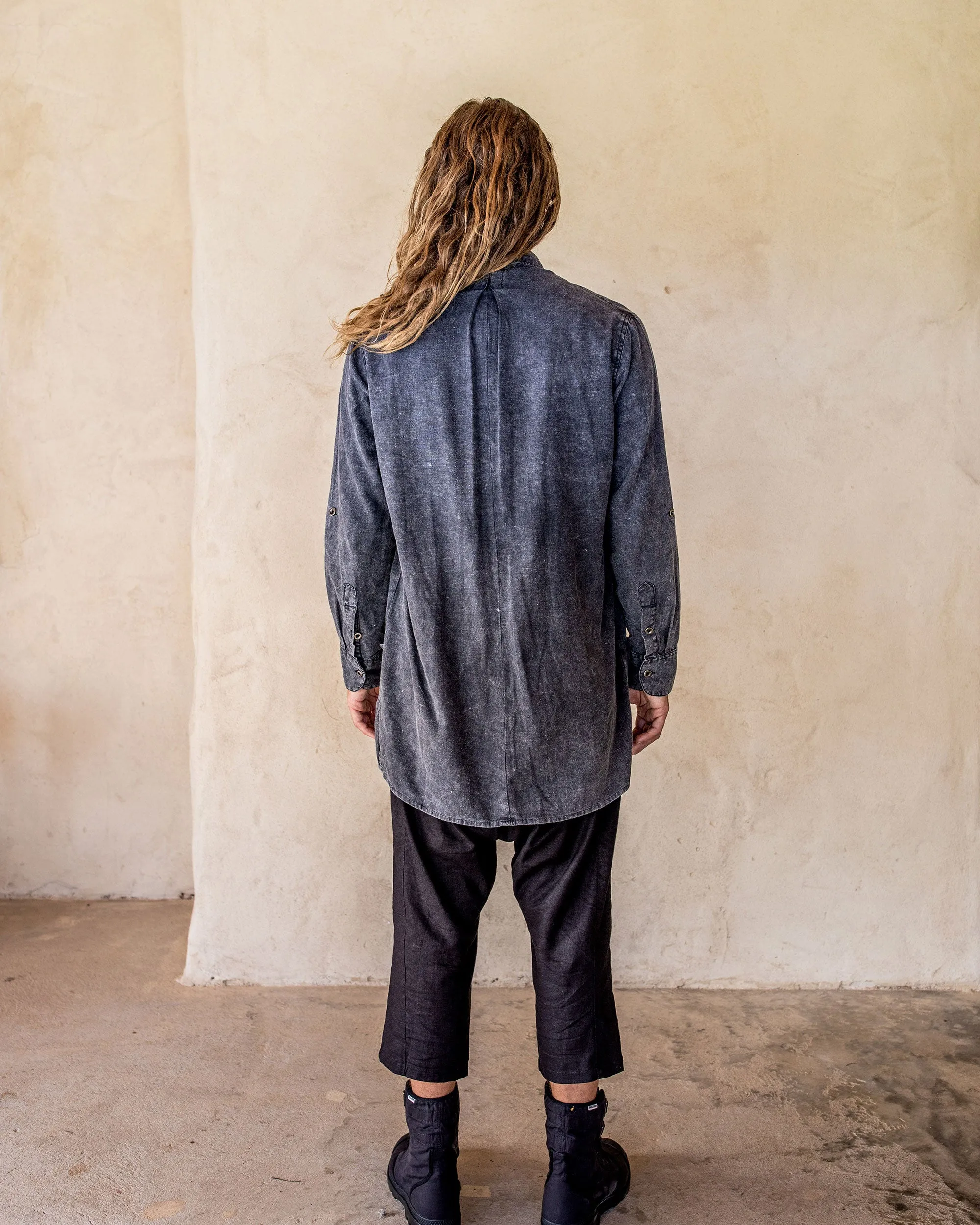 Axial Linen Shirt - Stone