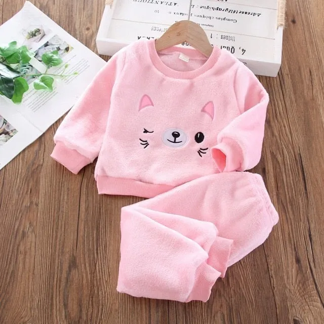 Baby Cat Velvet Set - 2 pieces