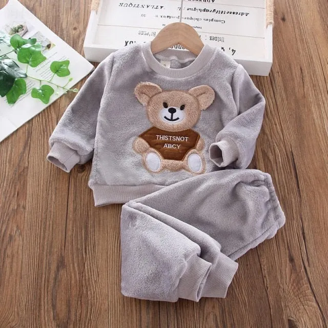 Baby Velvet Set Teddy Bear 2 pieces