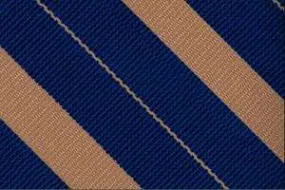 Bar Stripe Clip-On Uniform Ties- 6-Pack 733 Navy/Tan