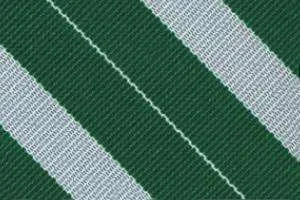 Bar Stripe Necktie 57 Inch Uniform Ties- 6-Pack 719 Green/Silver