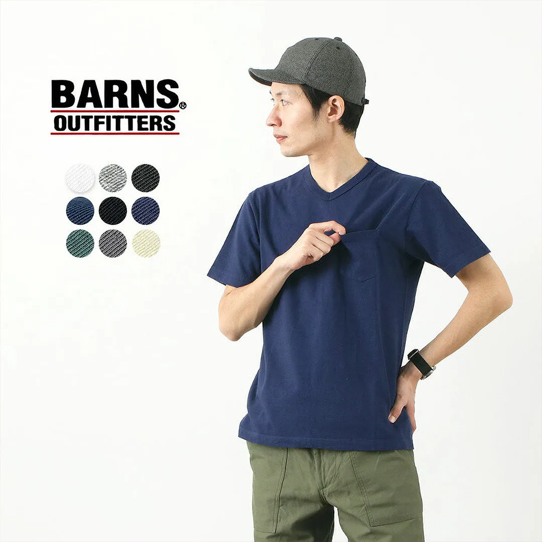 BARNS / BR-1101 Hanging jersey S/S V-neck