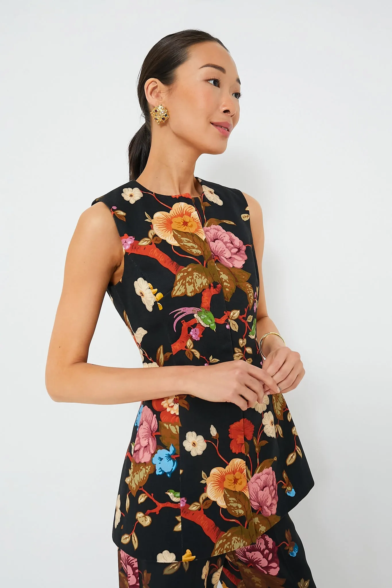 Baroque Floral Rhoda Tunic Top