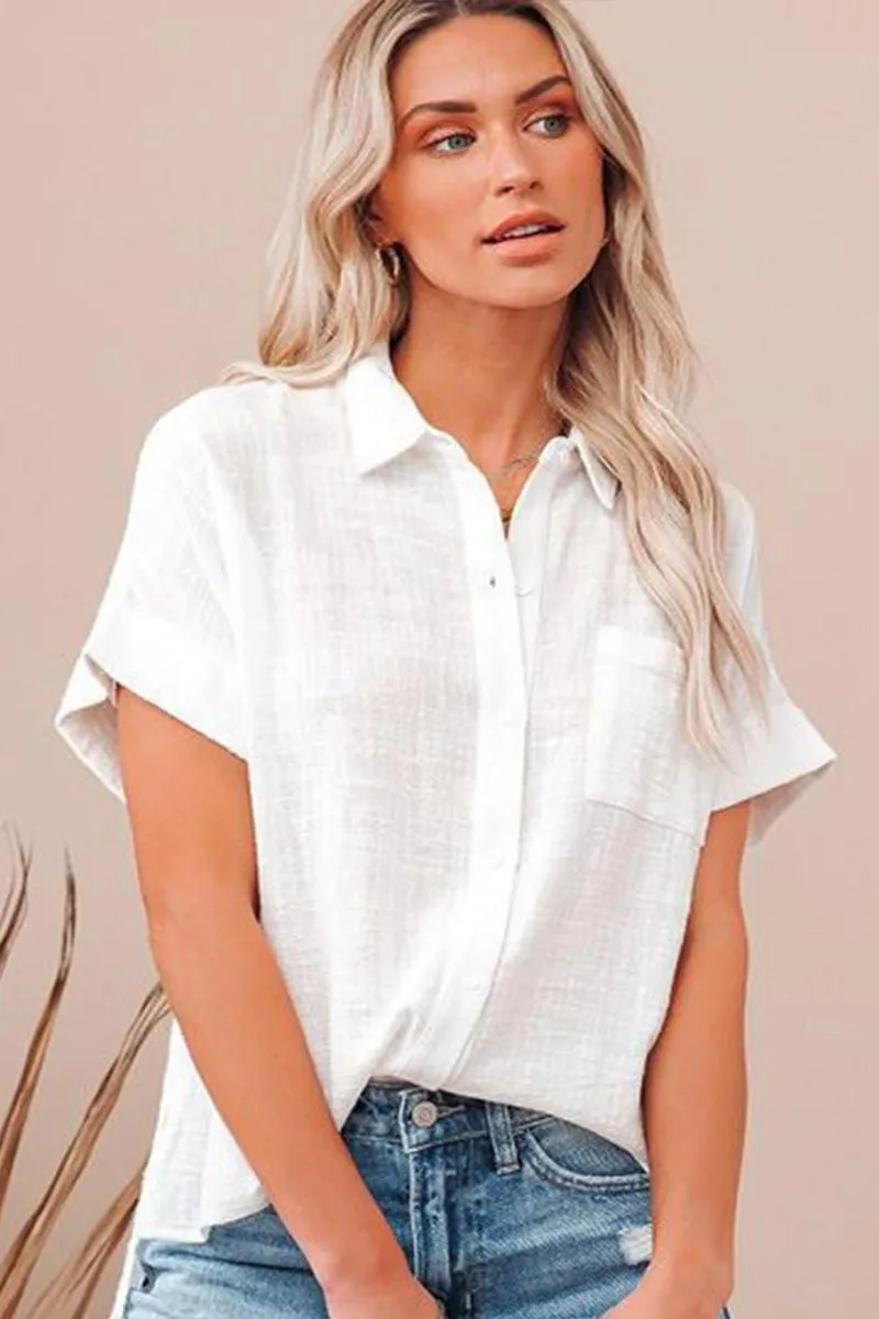 BASIC BUTTON DOWN SHORT SLEEVE SHIRTS