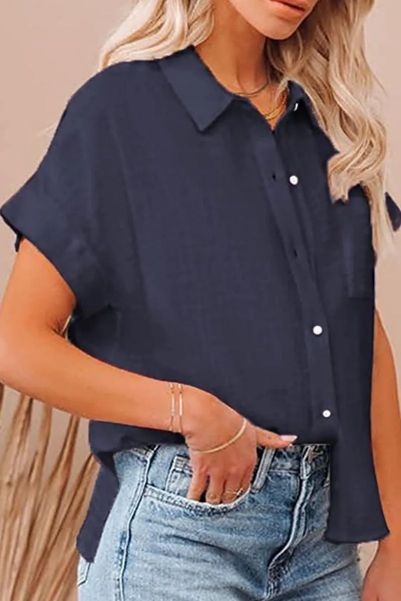 BASIC BUTTON DOWN SHORT SLEEVE SHIRTS