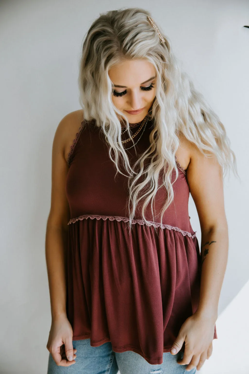 Becki Babydoll Tank FINAL SALE