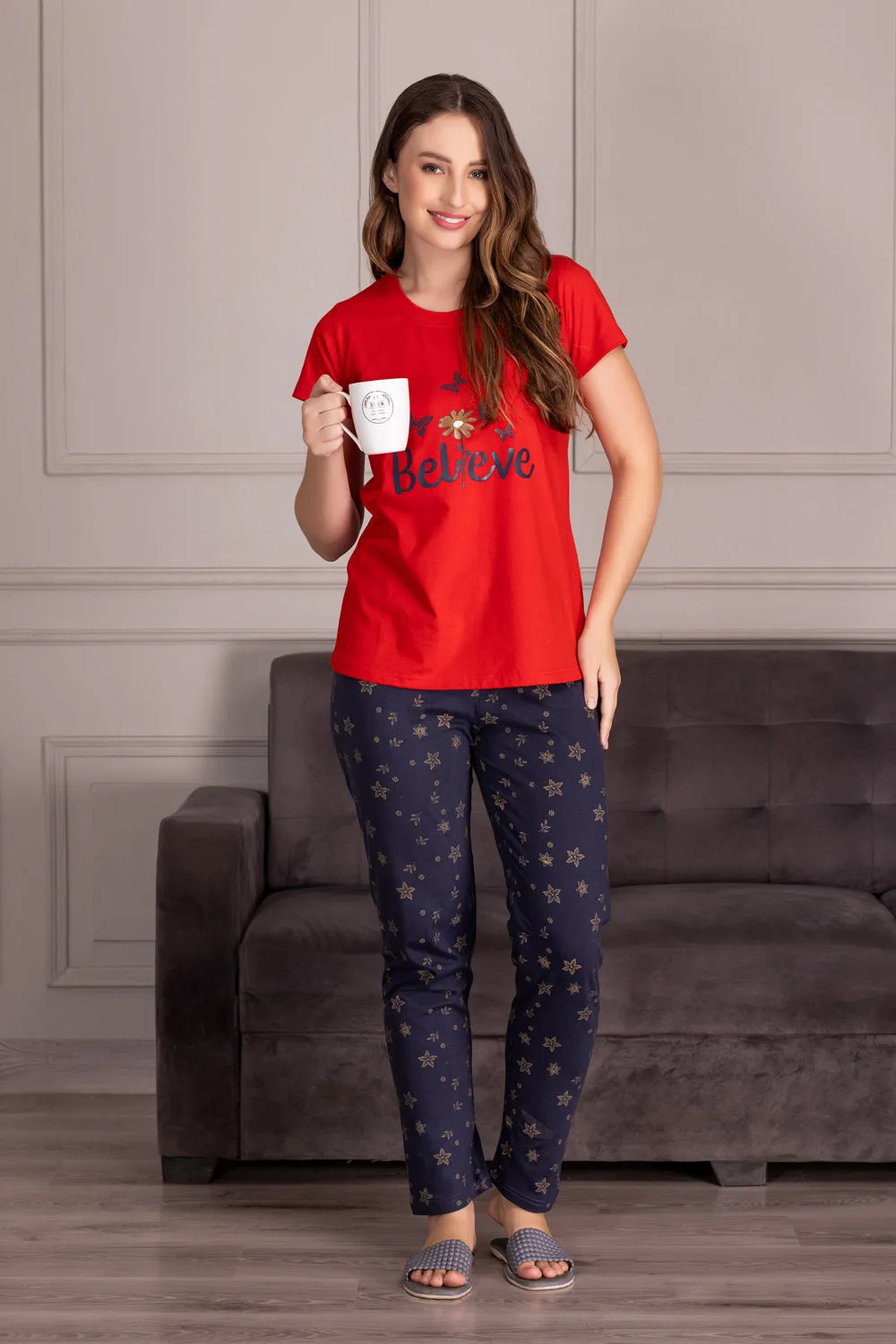 Believe Pj set in Pure cotton