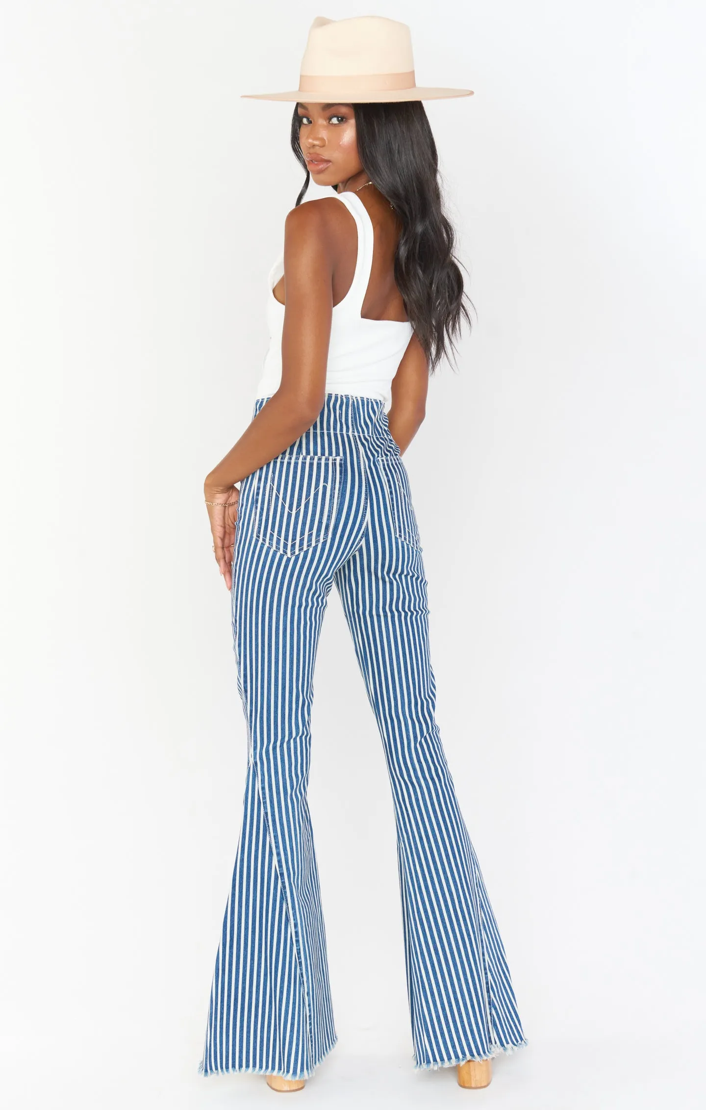 Berkeley Bells Long ~ Blue Coast Stripe