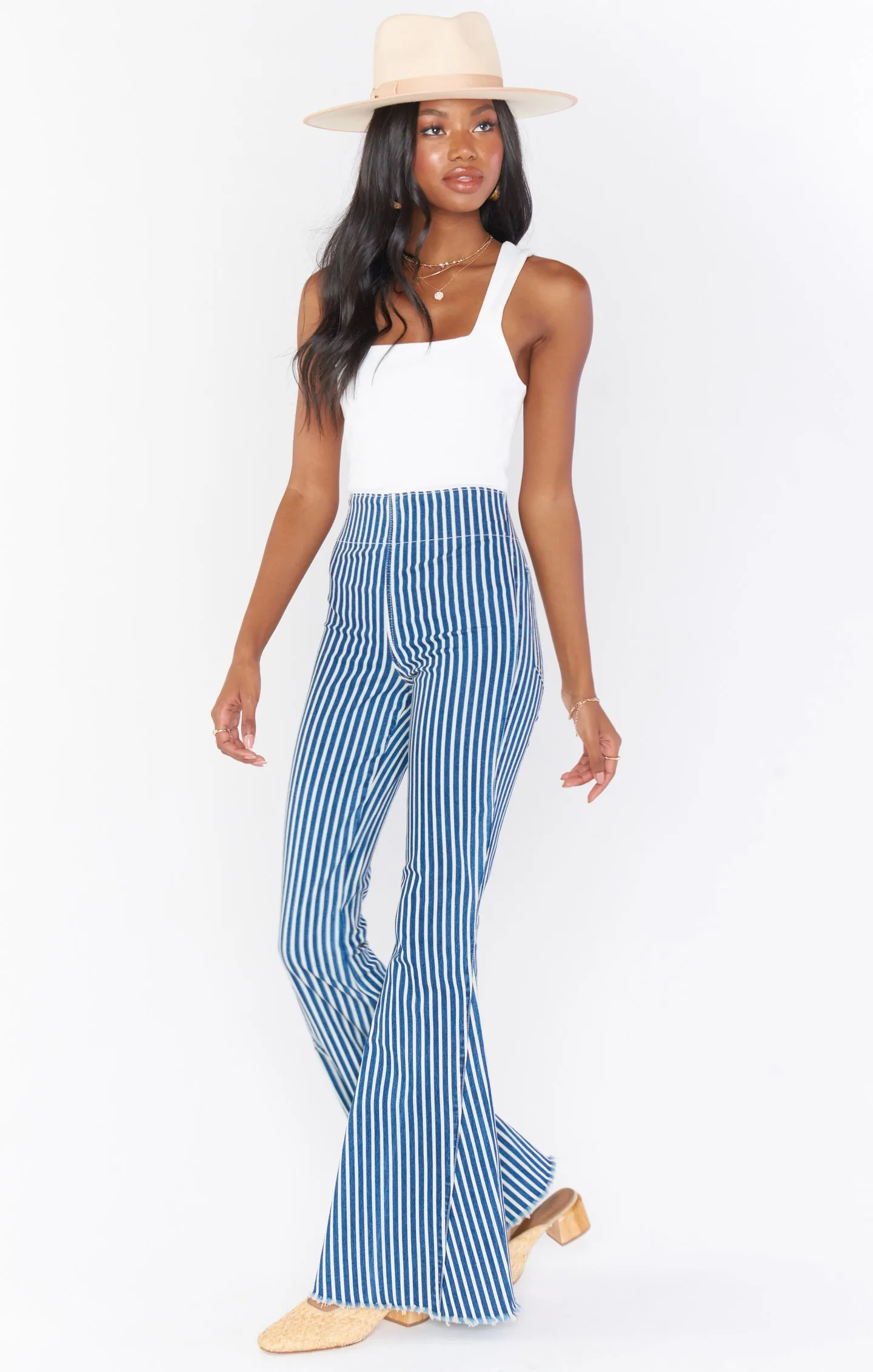 Berkeley Bells Long ~ Blue Coast Stripe