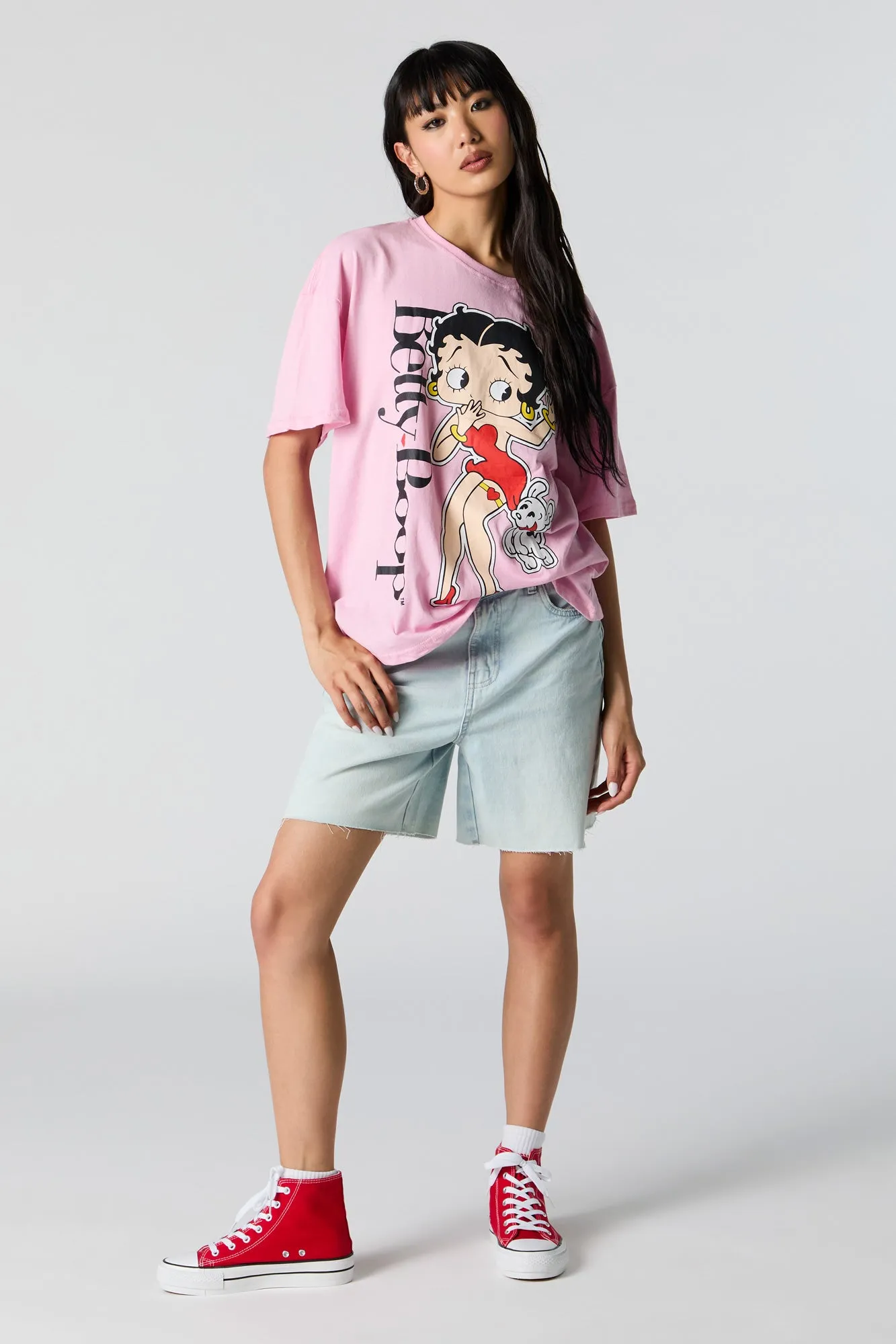 Betty Boop Graphic Boyfriend T-Shirt