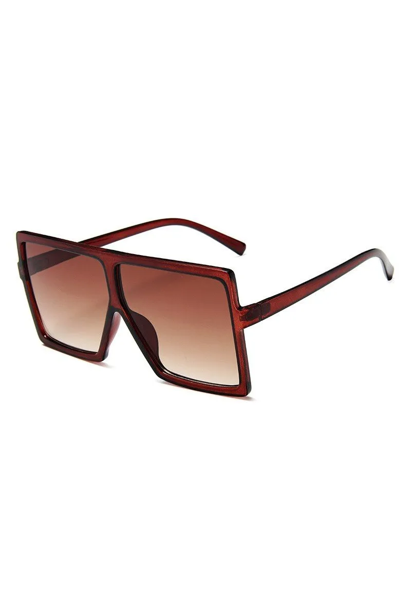 BIG FRAME SQUARE FASHION SUNGLASSES