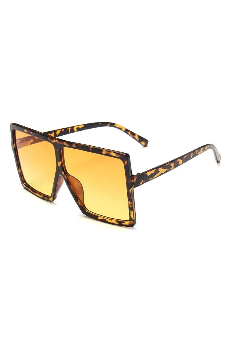 BIG FRAME SQUARE FASHION SUNGLASSES