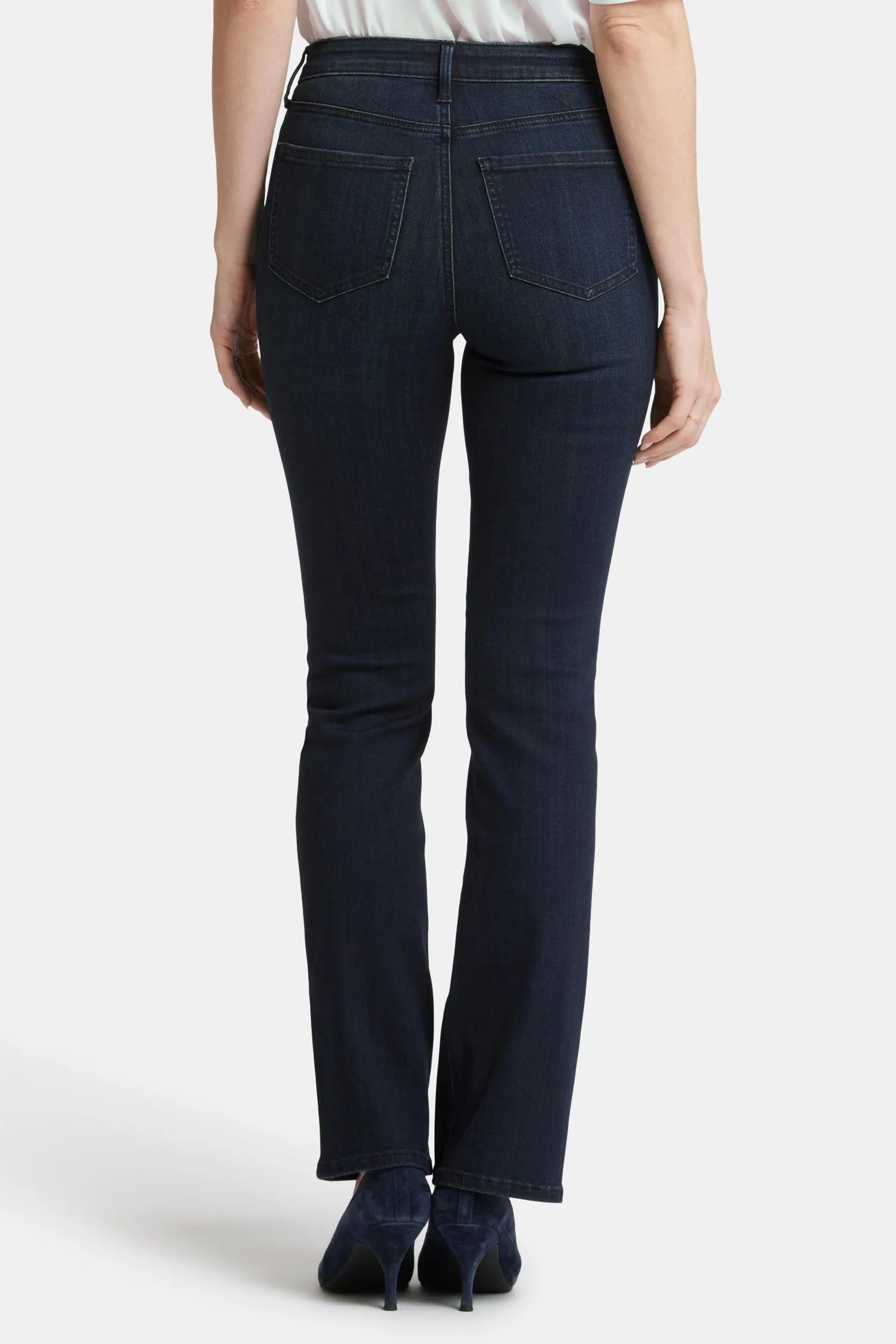 Billie Mini Bootcut Jeans In Petite - Obsidian Blue