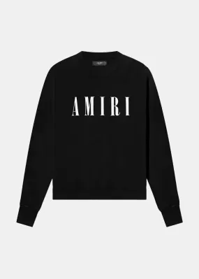 Black Core Logo Print Sweatshirt