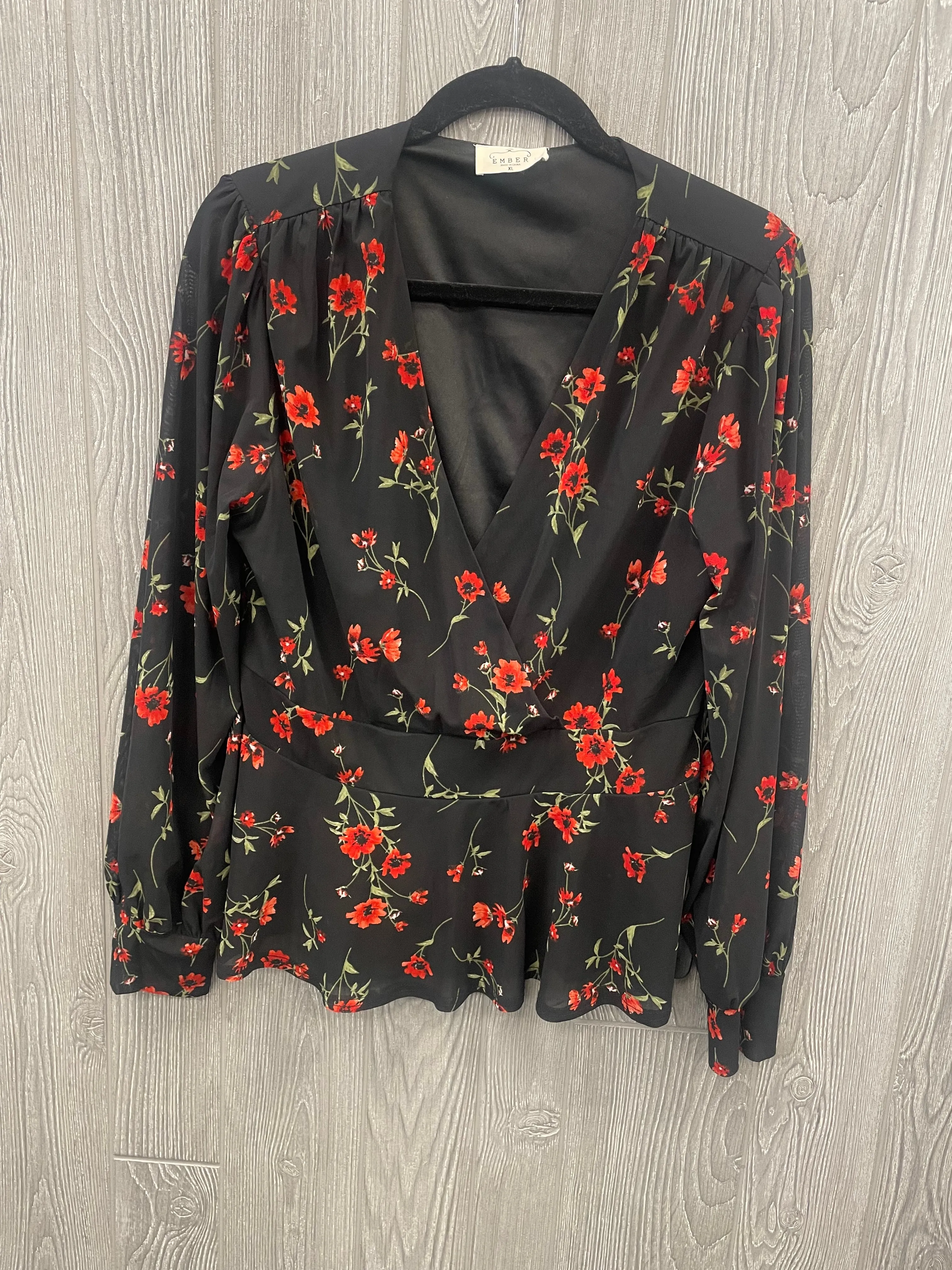 Blouse Long Sleeve By Clothes Mentor  Size: Xl