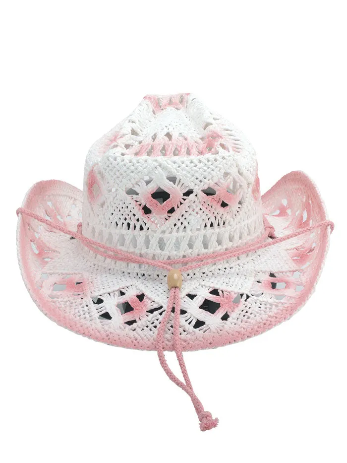 Bullhide FONTANA 5097 Kids Toyo Straw Hat Pink